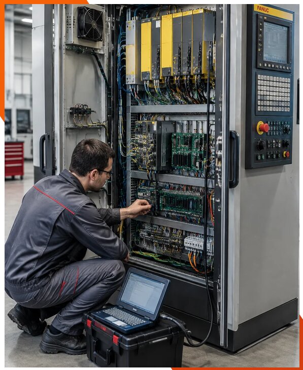 Ремонт систем ЧПУ FANUC промышленных станков в Новокуйбышевске