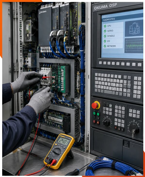 Ремонт систем ЧПУ Okuma OSP в Новокуйбышевске